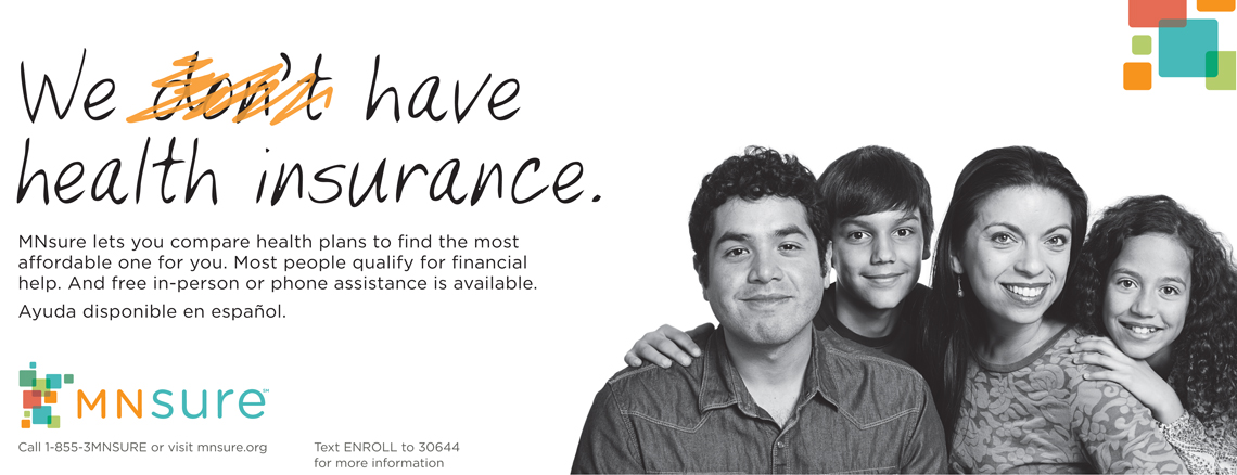 Black and white Hispanic Family Health Insurance