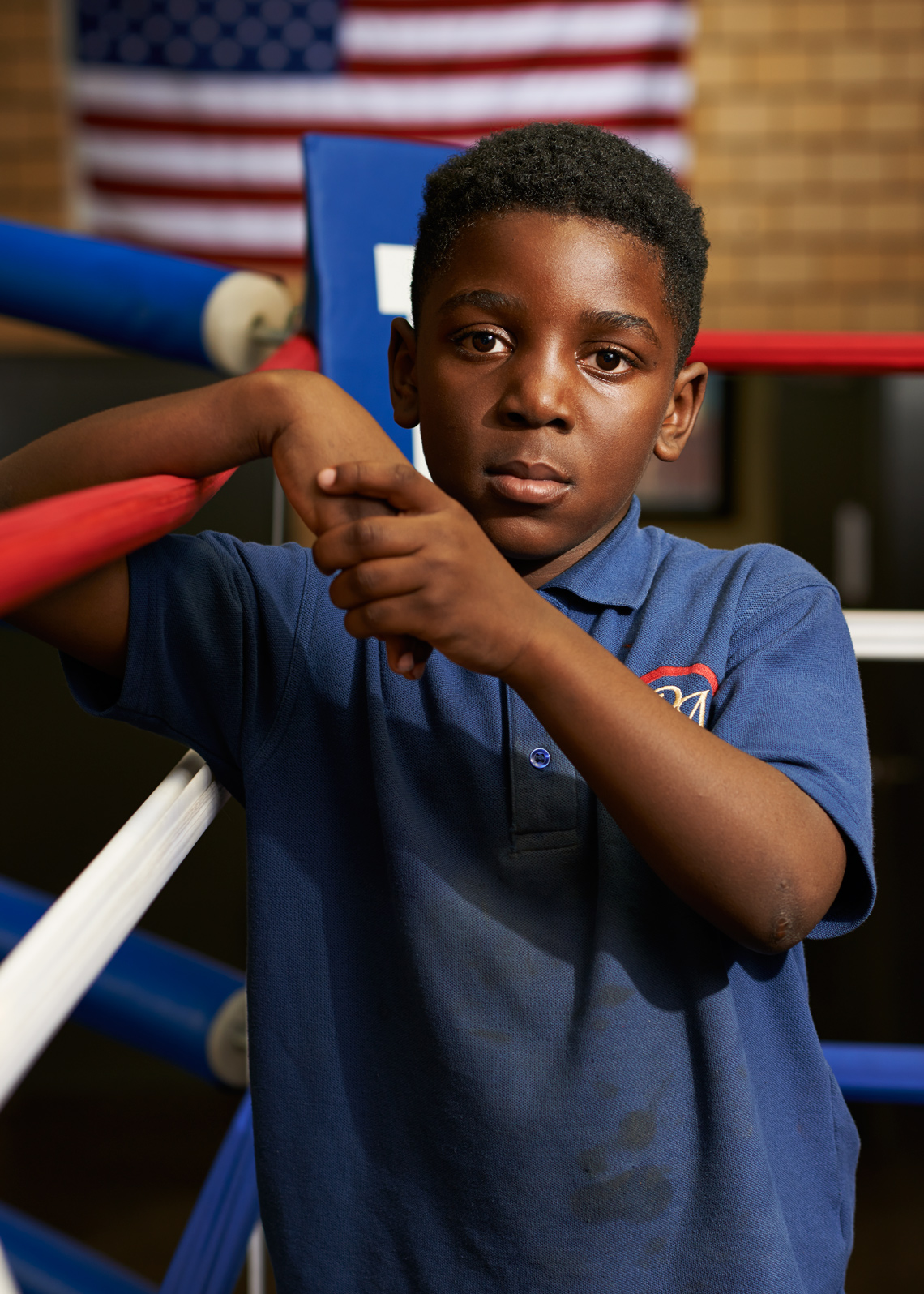 Soulful Boy in Boxing ring